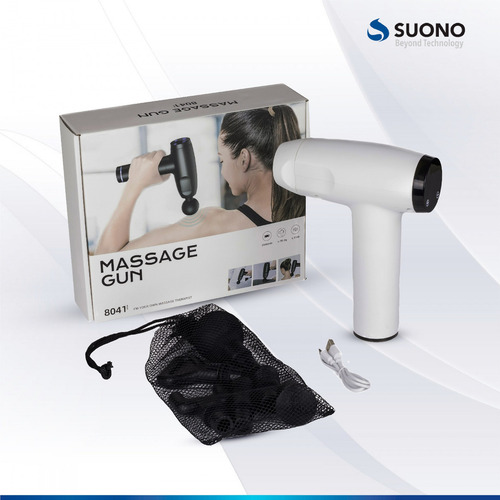 Pistola Para Masajes Portable Bateria Pro Electro Recargable Color Blanco