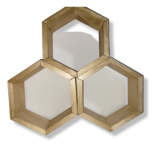 Set De 3 Repisas Hexagonales Clickoportuno 