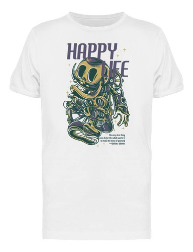 Playera Happy Life Calavera Steampunk Halloween