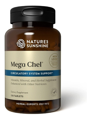 Nature's Sunshine Mega-chel  Suplemento 120 Caps