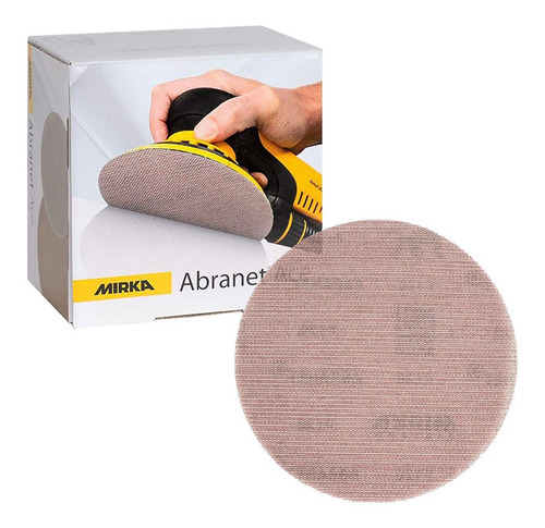 Imagem 1 de 9 de Disco De Lixa Abranet Ace 125mm 5pol. Orbital - 50un - Mirka