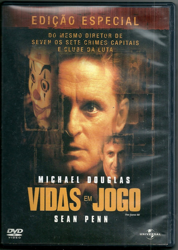 Dvd Vidas Em Jogo ( Michael Douglas / Sean Penn ) Novo
