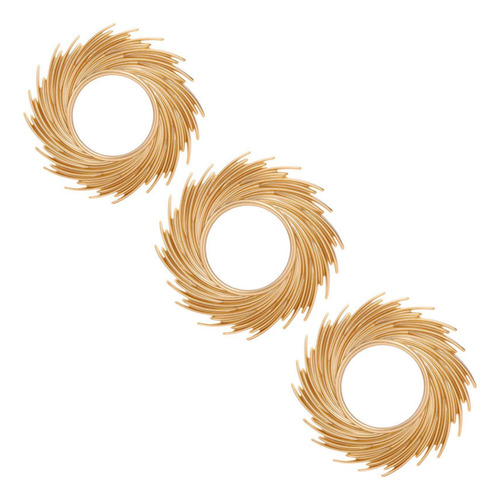 Espejo Redondo Espejo Circular Decorativo Espejo Dorado