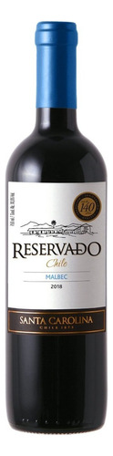 Vinho tinto chileno Santa Carolina reservado malbec 750ml