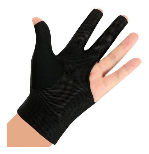 6 Guante De Billar De Mano Negro Como Se Describe Negro
