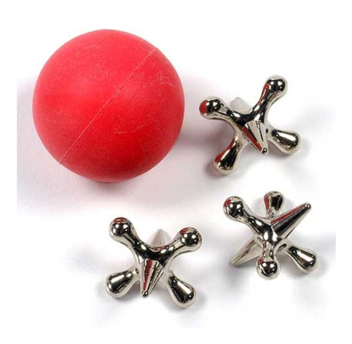 Imagen 3 de 6 de ¡ Jacks Metálico Tradicional Jumbo Juego De Piso Niñas !!