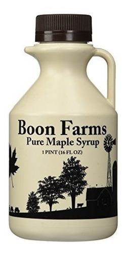 Jarabe De Arce 100% Puro De Boon Farms, Color Oscuro De