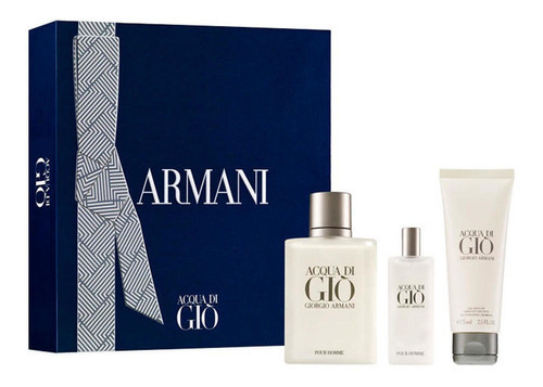 Acqua Di Gio Set Varon 100ml +15ml + 75ml Gel