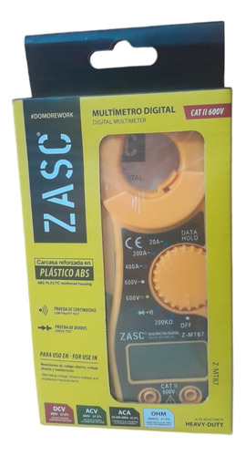 Multimetro Digital De Gancho 600v Zasc 