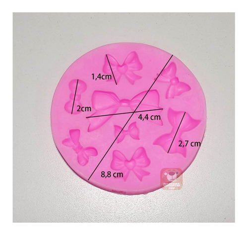 Imagen 3 de 8 de Molde Silicona Moños Varios Repsoteria Porcelana Belgrano