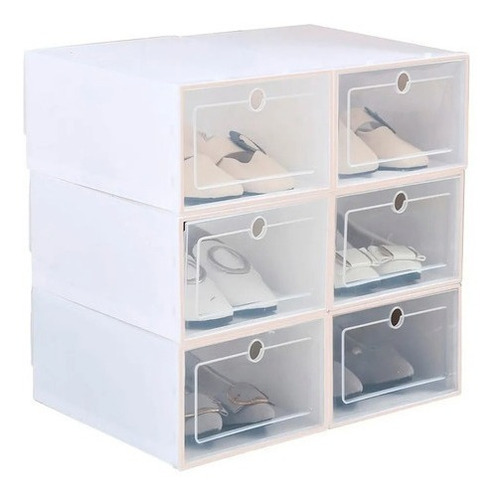 Cajas Estantes Organizador Rack Zapatos Zapatera Apilables 