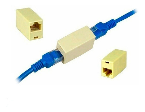 Union De Red Rj45 Internet Cat5 Para Unir Dos Cables De Red
