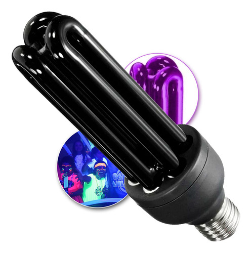 Lâmpada Fluorescente Eletrônica Neon Luz Negra 36w