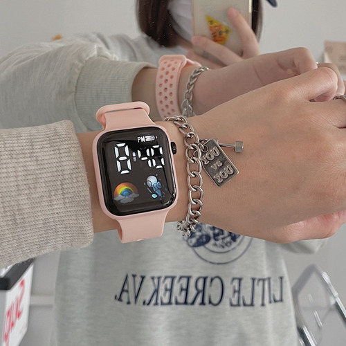 Reloj Electrónico Led Impermeable Para Estudiantes Y Niños