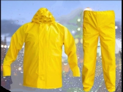 Impermeable Tipo Motorizado 300 Micras Amarillo