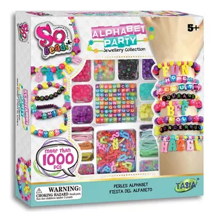 Set Bisutería Kit Para Crear Pulseras Y Joyas Alfabeto