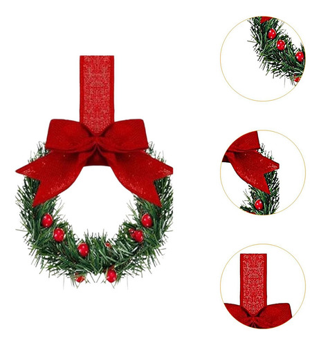 2025 6 Guirnaldas Navideñas Con Lazo For Colgar En La