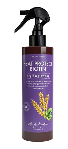 Pharm To Table Heat Protect Biotin Spray Para Peinar, 8.1 .