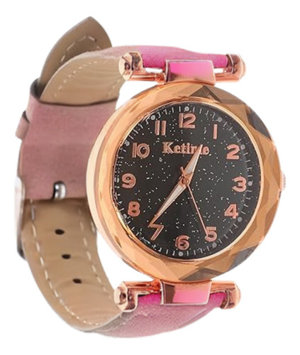 Reloj  Pulsera Para Mujer Esfera Estrellada Luminosa Puntero