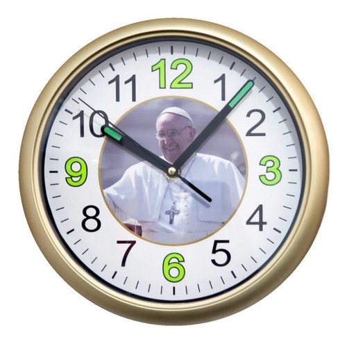 Reloj De Pared Papa Francisco 25 Cm