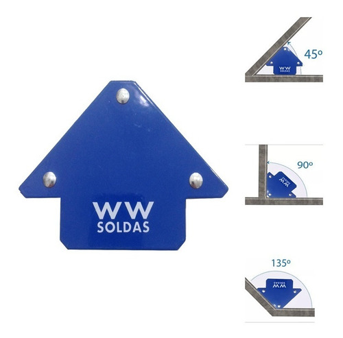 Esquadro Magnetico Para Solda - Suporta 12kg  Wwsoldas