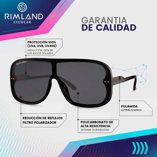Imagen 6 de 8 de Anteojos De Sol Italianos Lentes De Sol Rimland Bahamas