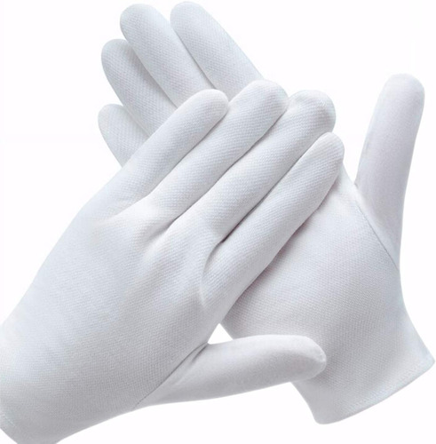 3 Pares Guantes Algodón Blancos mujeres hombres guantes tela eczema manos secas 