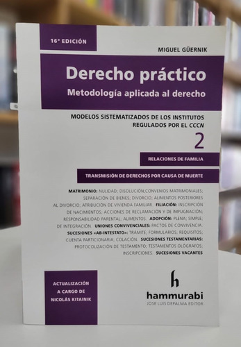 Derecho Práctico Metodología Aplicada Al Dcho Vol 2 Güernik