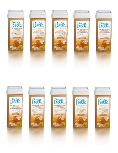 10 Refil Cera Depilatória Camomila 100g - Depil Bella