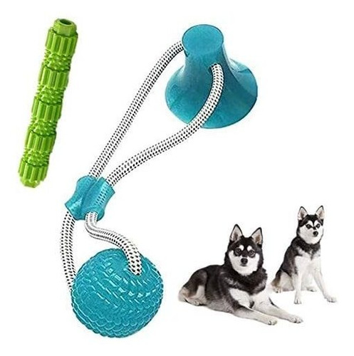  Suction Cup Dog Toy,selfplaying Tug Of War Dog Toy Wit...