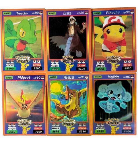 Kit Cartinhas Pokemon =60pctes Cards Bater Bafo Pokemon em Promoção na  Americanas