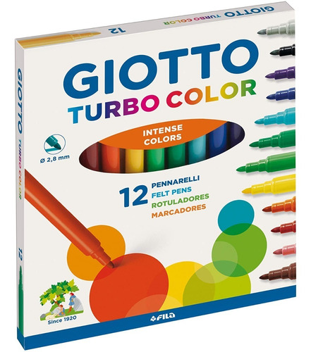 Marcadores Giotto Turbo Color Caja X12 Unidades