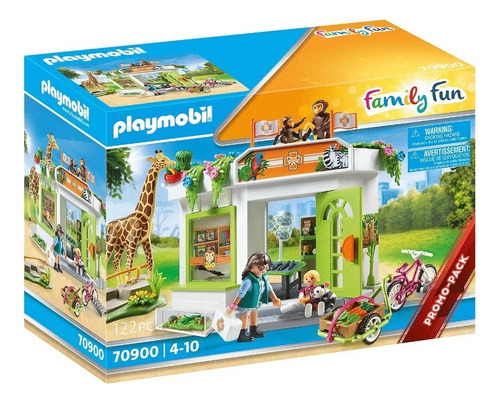 Juego Playmobil Family Fun Consulta Veterinaria En El Zoo Cantidad de piezas 122