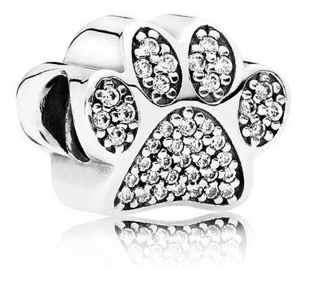 Dije Charm Pandora Original Corazón  Huella Plata Silver S92