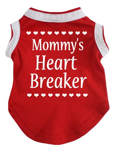 Petitebella Mommys Heart Breaker - Camisa Para Perro (rojo,.