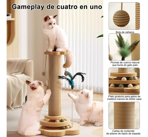 Rascador Para Gatos, 5 En 1 Arbol Para Gatos .