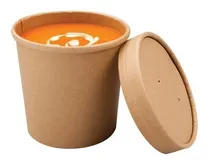 Comprar Envase Tina Kraft 16 Onzas Helado O Sopa Con Tapas Kraft