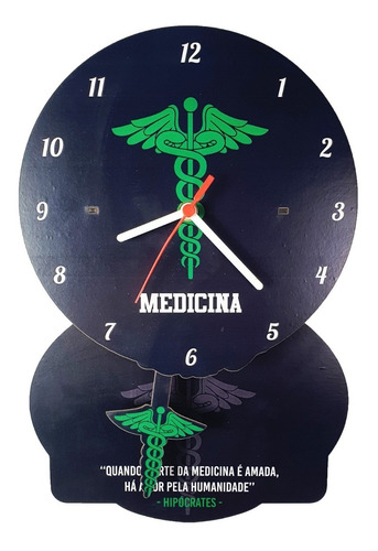 Relógio De Parede De Pendulo Medicina Médico Profissão