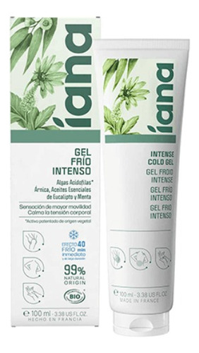 Iana Gel Frio Intenso Auxiliar Alivio De Tensión Articular Fragancia Natural