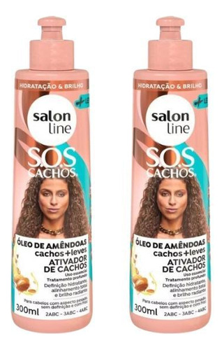 Ativador De Cachos Salon Line 300ml Leve - Kit C/2un