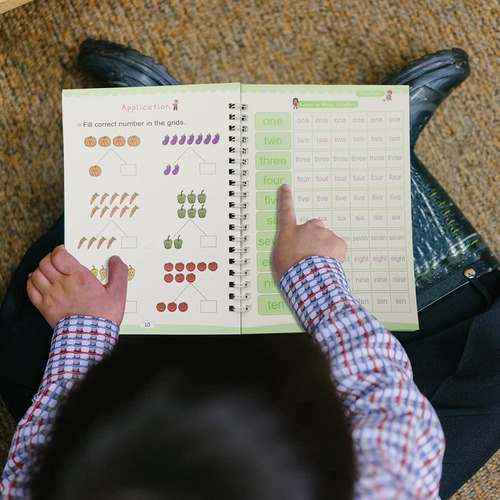 Libro Reutilizable Para Niños De 3 A 8 Años - Escritura