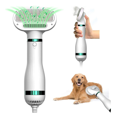 2 En 1 Pet Grooming Secador De Pelo Silencioso Y Blanco