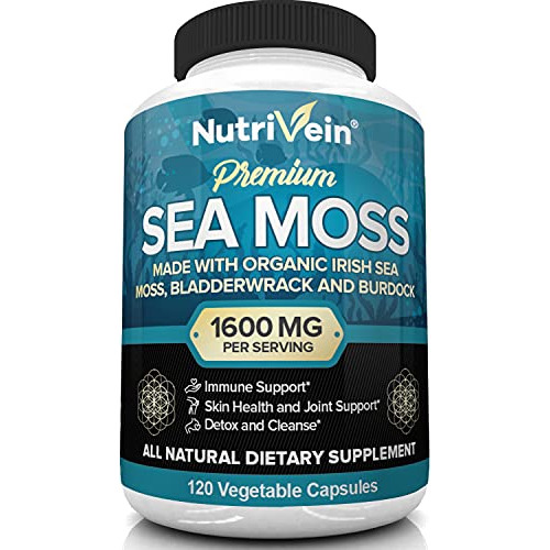 Nutrivein Organic Sea Moss 1600 Mg Mas Vejiga Y Bardana - 12