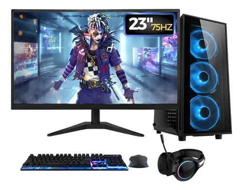 ゲーミングセット PC Gamer Completo RGB, Intel Core i7, 16GB RAM, SSD 256GB, Fonte