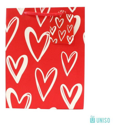 Imagem 2 de 2 de Sacola De Presente Love 26x32x12,5cm