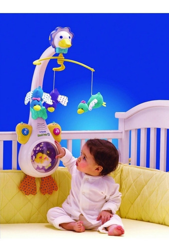 Imagen 2 de 6 de Móvil Para Cuna Musical Pata Mama Con Proyector V-tech