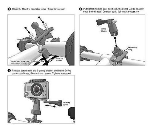 Soporte Para Manillar Bicicleta Gopro Motocicleta Color