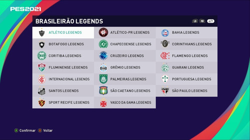 Option File Legends Pes 2021 (lendas + Atualizado)