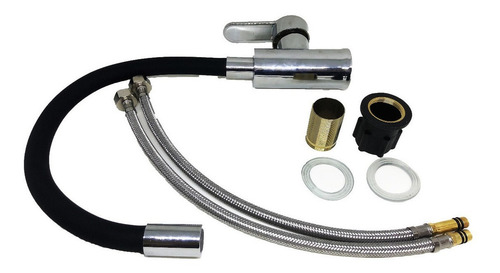Imagen 4 de 7 de Griferia Cocina Canilla Monocomando Cuello Flexible