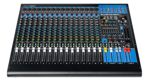 Mezcladora Profesional De 16 Canales Audiobahn Technomix16